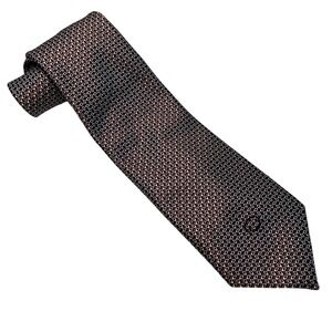 Vintage Oscar De La Renta Men's Red White Black‎ Geometric Print Tie Classic 55"